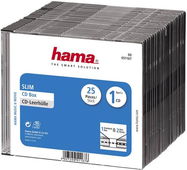 Pokrowiec Slim CD Hama CD-Leerhülle 00051167, 25 szt.