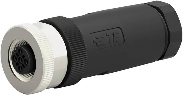 TE Connectivity T4110002041-000 Złącze niekonfekcjonowane czujnika/aktuatora M12 złącze żeńskie proste  Ilość pinów: 4 1 szt.