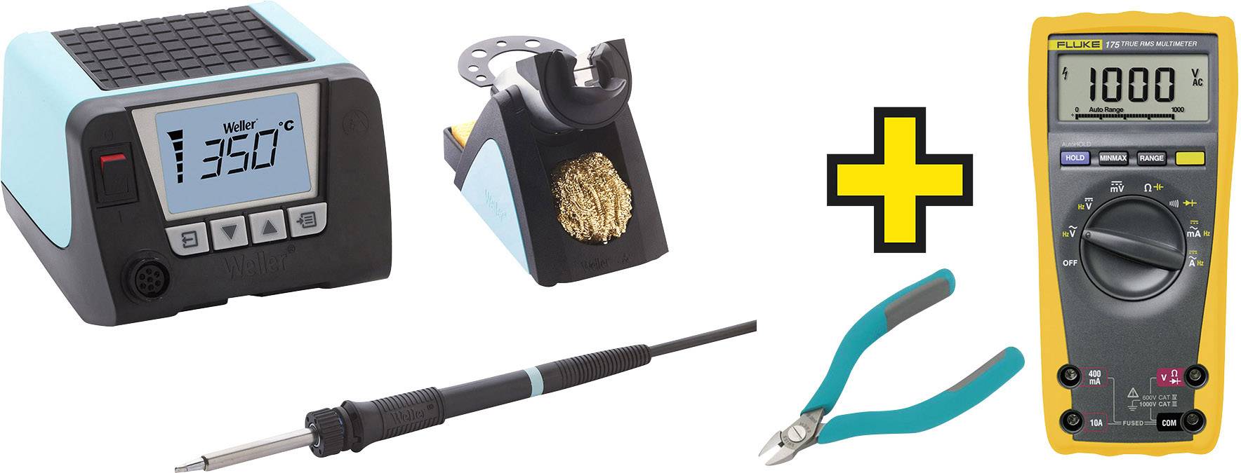 Паяльна станція з мультиметром та бокорізом 90 Вт Weller WT 1012 50 - 550 °C
