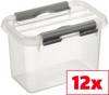 Pojemnik do przechowywania Helit Sunware Q-line, (S x W x G) 10 x 10.3 x 15 cm, 800 l, przeźroczysty