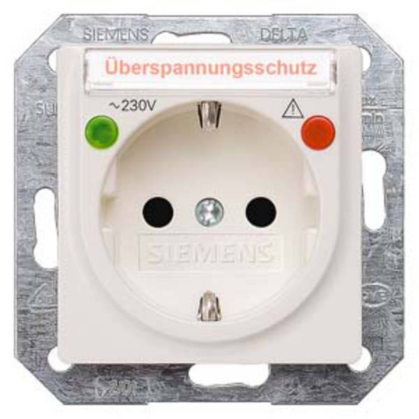 Siemens Osprzęt elektroinstalacyjny   Gniazdo elektryczne Delta biały 5UB1556 1 szt.