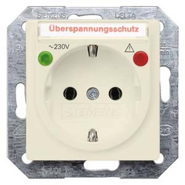 Siemens Osprzęt elektroinstalacyjny   Gniazdo z uziemieniem Delta biały 5UB1565 1 szt.
