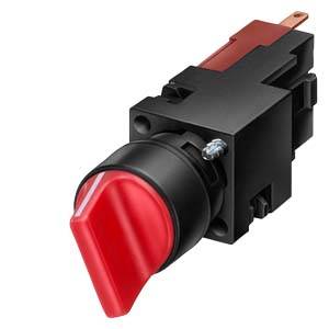 Siemens 3SB22022AE01 3SB2202-2AE01 Przełącznik Pozycje przełączenia 2 1 x 62 ° 1 szt. sztuka-0
