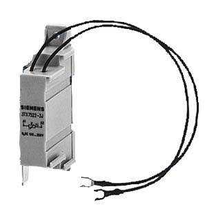 Szary elektroniczny element z dwoma czarnymi przewodami.