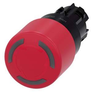 Аварийная кнопка-грибок Siemens 3SU1001-1GB20-0AA0, степень защиты IP66, IP67, IP69/IP69K, 1 шт.