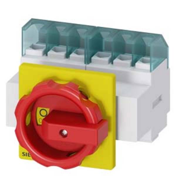 rozłącznik izolacyjny czerwony, żółty 6 styków 16 mm² 32 A 690 V/AC Siemens 3LD22033VK53