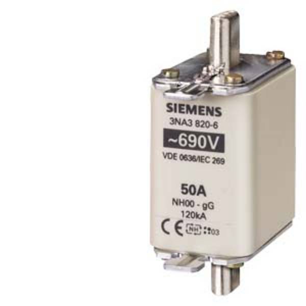 Siemens  3NA38306  Bezpiecznik użytkowy    Kompatybilne bezpieczniki o rozmiarze 000 - 4  Rozmiar bezpiecznika = 0    100 A    690 V  3 szt.