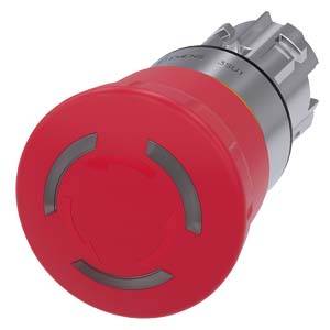 Аварийная кнопка-грибок Siemens 3SU1051-1HB20-0AA0, степень защиты IP66, IP67, IP69/IP69K, 1 шт.