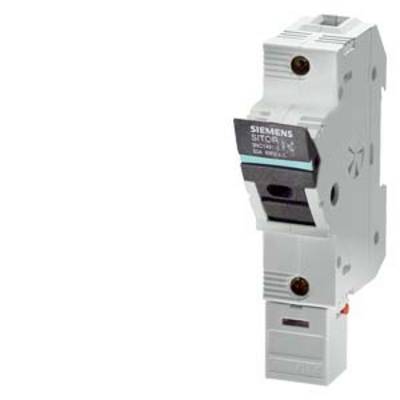 Jednotorowy wyłącznik nadprądowy marki Siemens, model '5SY41'. Jest białego koloru i przeznaczony do montażu w rozdzielniach elektrycznych.