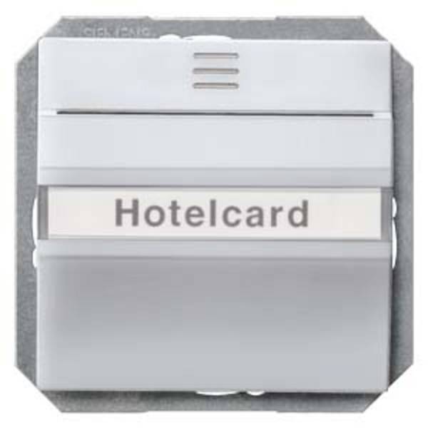Przełącznik HotelCard;Zaślepka Licznik kart hotelowych Siemens 5TG4821 aluminiowy