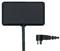Prostokątny, czarny odbiornik anteny GPS z podłączonym przewodem, na białym tle.