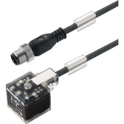 Czarny elektryczny złącz z przezroczystą obudową i przewodem, ukazujący szczegóły możliwości podłączenia.
