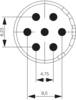 Weidmüller SAI-M23-BE-7-F 1224080000 Wkładka złącza żeńskiego 1 szt.