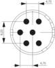 Weidmüller SAI-M23-BE-6-F 1224010000 Wkładka złącza żeńskiego 1 szt.