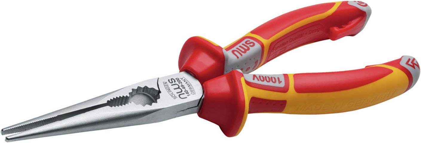 Плоскогубці NWS 140-49-VDE-170 VDE з плоскими круглими носами, інструментальна сталь 170 мм