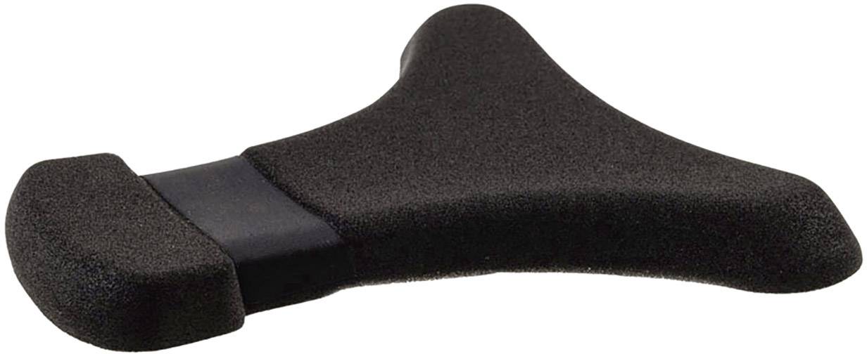 Czarny, t-kształtny przyrząd, który może służyć jako podpora lub uchwyt. Posiada wyściełaną powierzchnię.