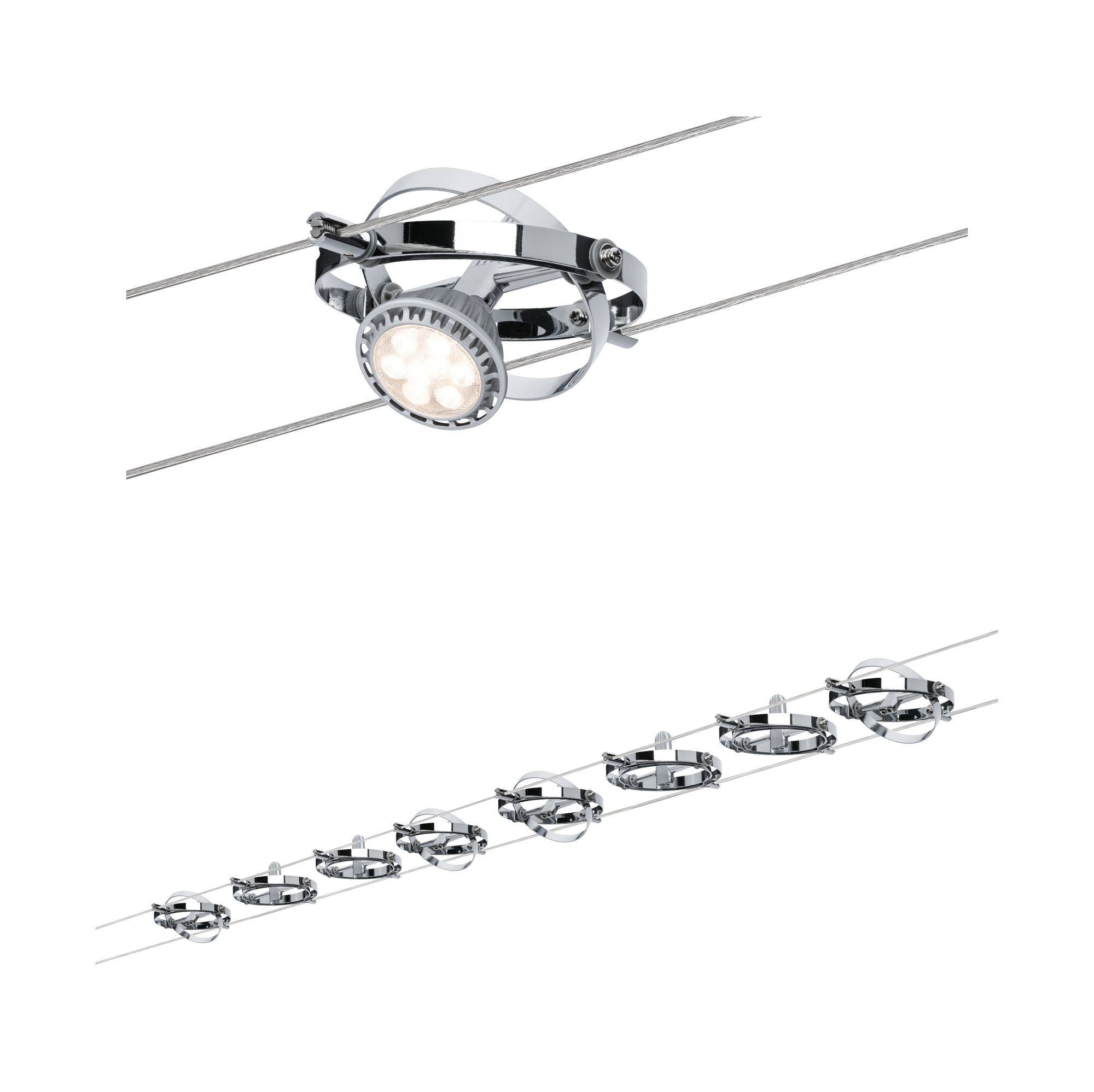 Комплектна кабельна система Paulmann Cardan 94153 GU5.3 хром, хром (матовий)