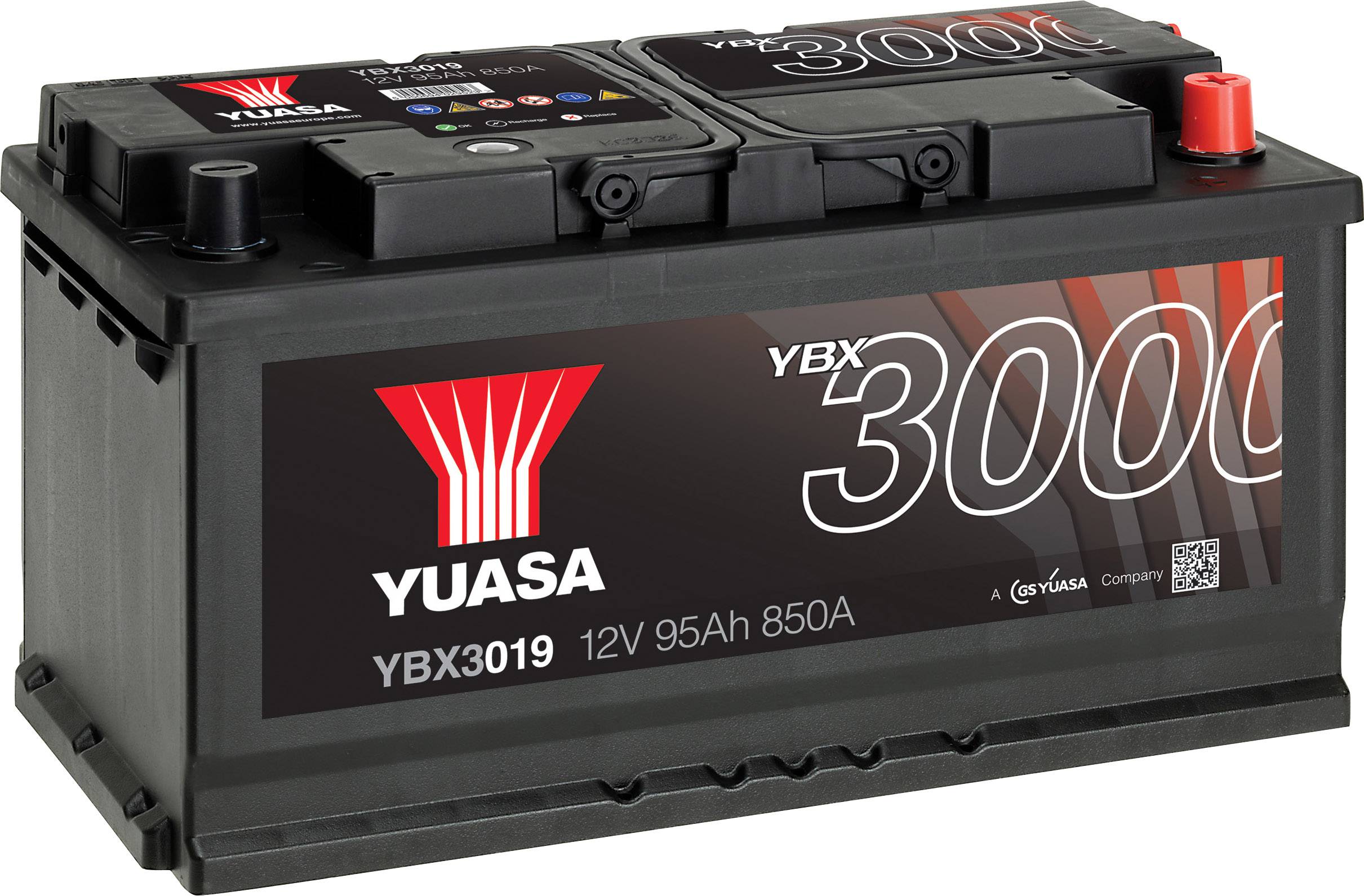 Yuasa SMF YBX3019 Akumulator samochodowy 95 Ah Połączenie biegunów: T1