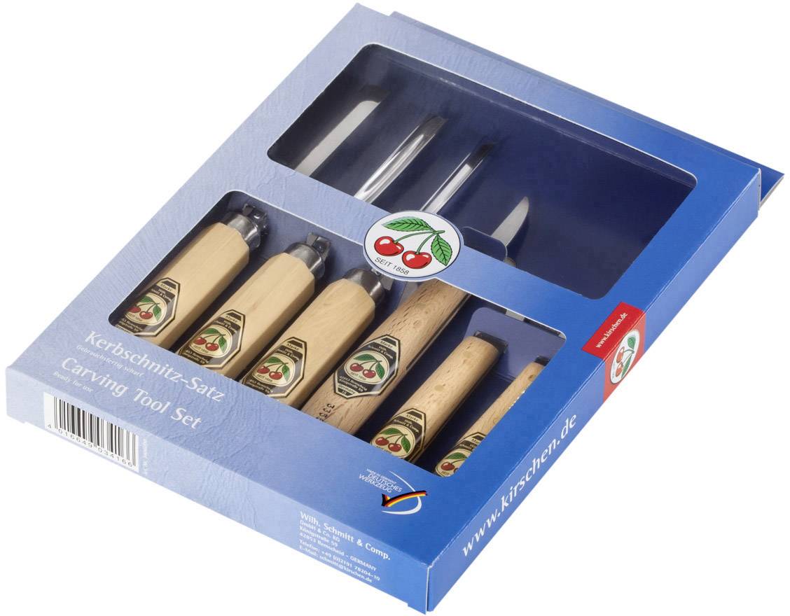 Набір стамесок Kirschen 3406000, довжина 245 мм, дерево