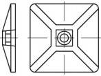 Podstawa montażowa TOOLCRAFT TO-5454867, 100 szt.