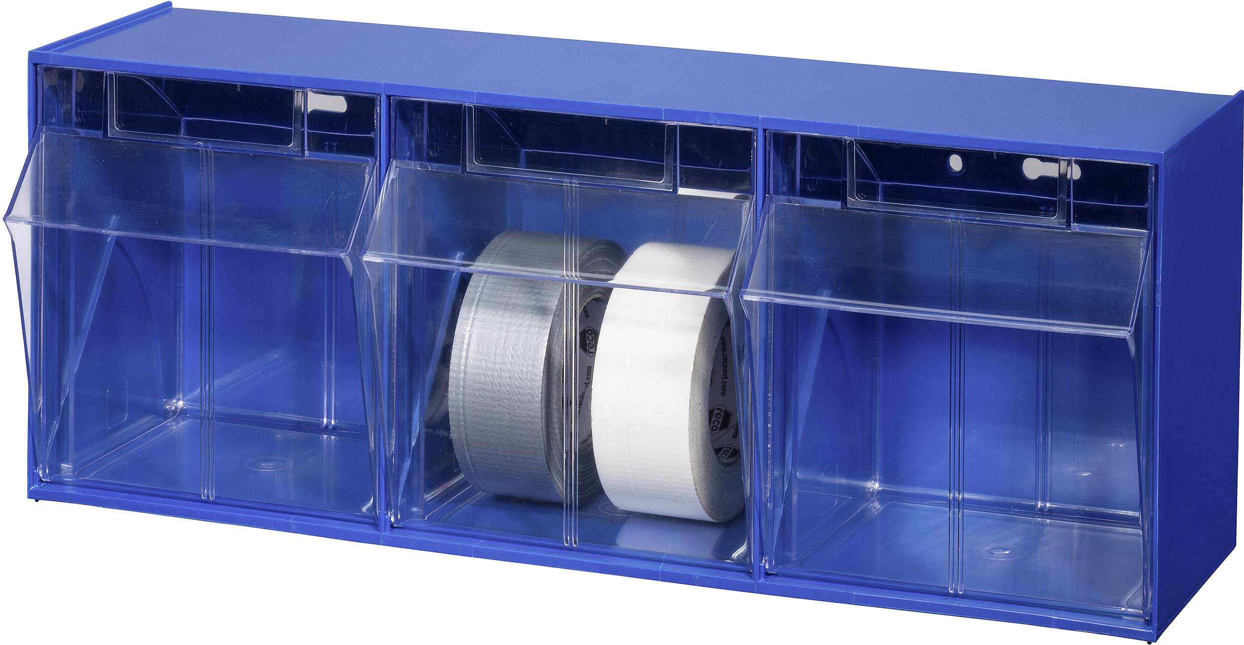 Allit 464410 VarioPlus ProFlip 3-коробковий магазин (Ш x В x Г) 600 x 240 x 200 мм синій, прозорий 1 шт.