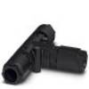 Phoenix Contact 1411414 Rozdzielacz złącza męskiego okrągłego QPD T 4PE6,0 3X9-14 BK, 1 szt.