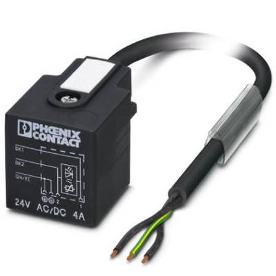 Przekaźnik firmy Phoenix Contact dla 24V AC/DC oraz 4A, z trzema złączami kablowymi.