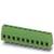 Zielony złącze płytki drukowanej z ośmioma stykami, stosowane w elektronice do łączenia przewodów na płytce drukowanej.