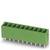 Zielony, prostokątny złącze z wieloma pinami do lutowania na płytkę drukowaną. Odpowiedni do połączeń elektrycznych i montażu.