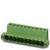 Zielony, poziomy złącz wielostykowy z wieloma stykami ułożonymi w jednym rzędzie. Używany głównie do połączeń elektrycznych.