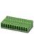 Zielony złącze wielostykowe w dwóch rzędach, typowy element stosowany w urządzeniach elektronicznych i obwodach elektrycznych.