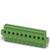 Zielony wtyk elektroniczny z wieloma zaciskami przyłączeniowymi, powszechnie stosowany w zastosowaniach przemysłowych do okablowania systemów sterujących.