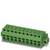 Zielony złącze wielostykowe, prawdopodobnie stosowane do połączeń elektrycznych w urządzeniach technicznych.