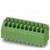 Zielony złącze wtykowe z wieloma rzędami styków, odpowiednie do zastosowań elektrycznych.