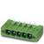 Zielony, prostokątny złącze z sześcioma stykami i gniazdami; służy do łączenia elementów elektrycznych.