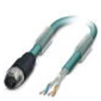 Elektroniczny kabel z wtyczką na jednym końcu i trzema luźnymi, kolorowymi przewodami na drugim końcu.