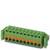 Zielony elektryczny złącze z dziesięcioma stykami, odpowiednie do przewodów lub połączeń elektrycznych w urządzeniach.