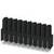 Czarna seria złącz jednostronnych z nylonu i tworzywa sztucznego. Odpowiednia do połączeń elektronicznych.