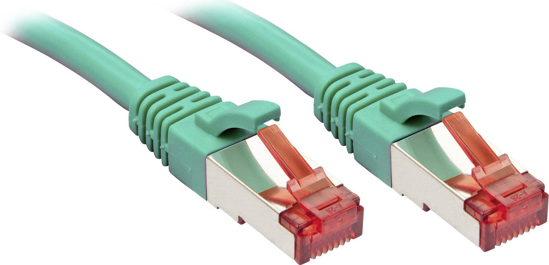 Мережевий кабель LINDY 47753, 1 шт., RJ45, CAT 6, S/FTP, 10.00 м, зелений