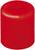 Okrągły, czerwony, solidny cylinder z tworzywa sztucznego.