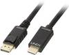 LINDY DisplayPort / HDMI adapter Złącze DisplayPort, Wtyczka HDMI-A 3.00 m czarny 36923 Kabel DisplayPort