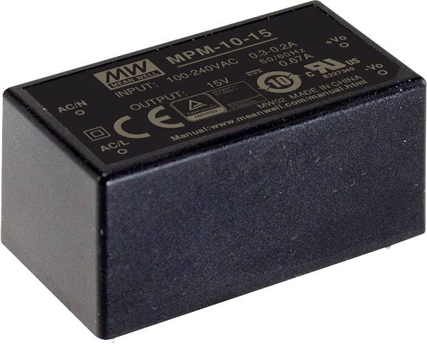Блок живлення MEAN WELL MPM-10-5 змінного/постійного струму 5 В/2 А