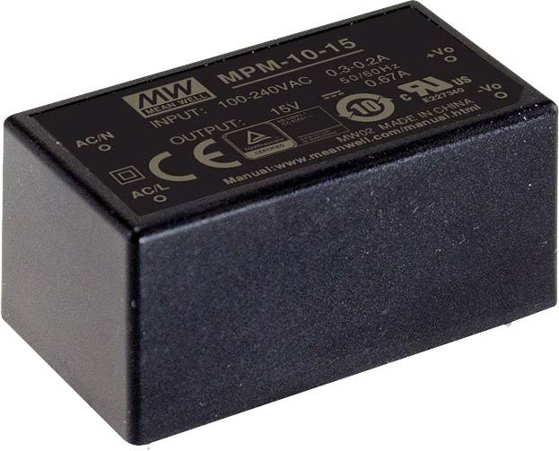 Блок живлення MEAN WELL MPM-10-12 змінного/постійного струму 12 В/постійного струму 850 мА