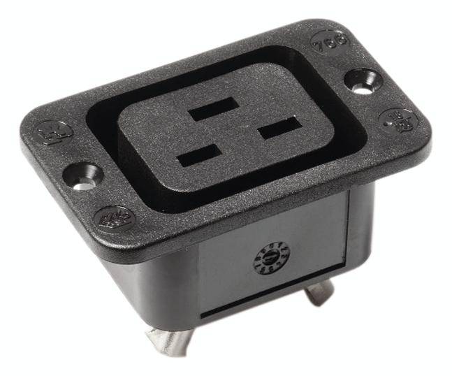 Bachmann 917.172 Штифтовий роз'єм IEC 766 Загальна кількість контактів: 2 16 A чорний 1 шт.