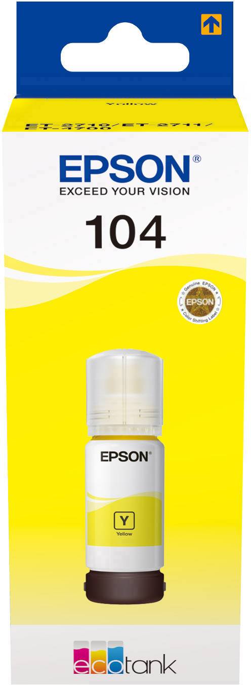 Заправка чорнила Epson C 13 T 00P440 104 оригінальне чорнило Epson жовте 1 шт.