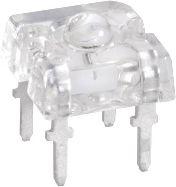 Vishay TLWR7600 Dioda LED THT czerwony prostokątny 7.6 x 7.6 mm 30 ° 70 mA 2.2 V