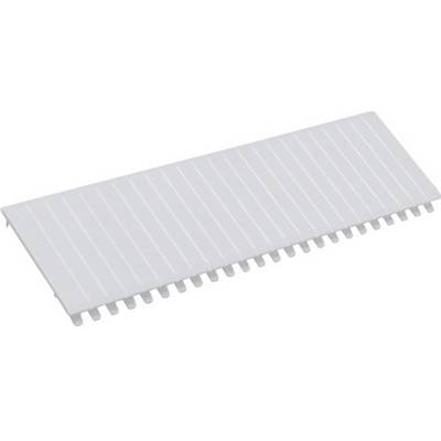 Szary radiator metalowy z wieloma równoległymi żeberkami, które są odpowiednie do lepszego odprowadzania ciepła.