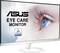 Monitor ASUS z certyfikatem TÜV Rheinland w zakresie ochrony oczu, prezentujący duże oko na ekranie.
