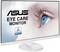 Monitor z napisem 'Monitor ASUS Eye Care'. Widoczne logo certyfikacji TÜV Rheinland.