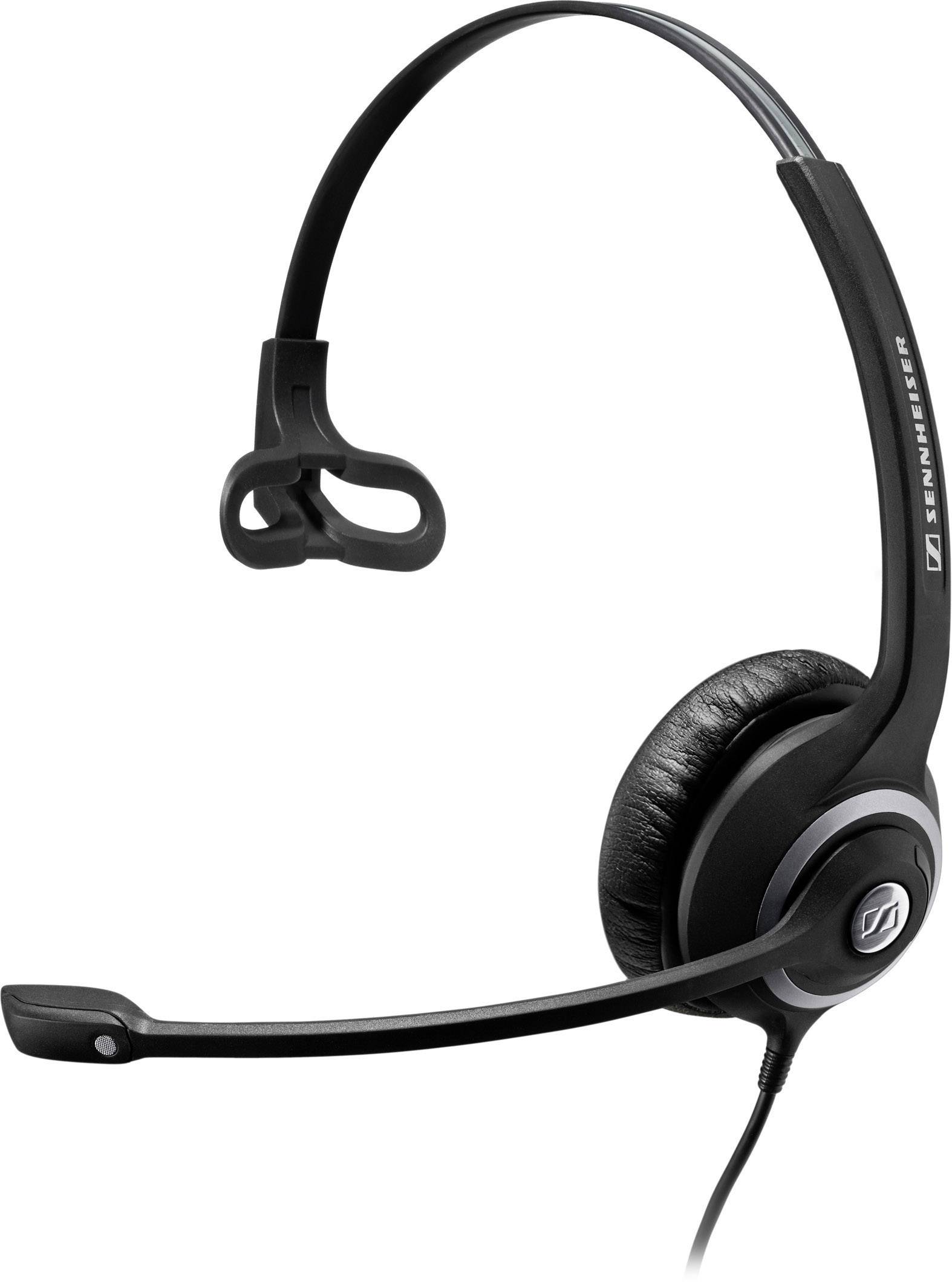 Sennheiser SC 230 USB MS II Słuchawki nauszne przewód Mono czarny, srebrny redukcja szumów mikrofonu, Wyciszanie hałasów regulacja głośności, wyciszenie mikrofonu Telefon